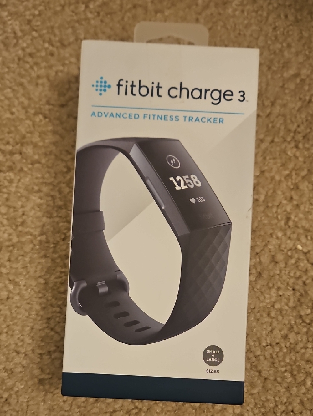 fitbit Charge 3 Fitness Tracker in Black